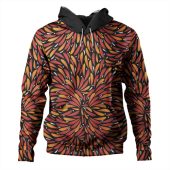 Australia Aboriginal Hoodie - Aboriginal Bush Leaves Seamless Texture Hoodie