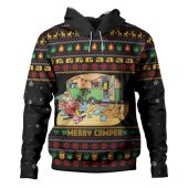 Australia Christmas Custom Hoodie - Aussie Christmas Merry Campers Hoodie
