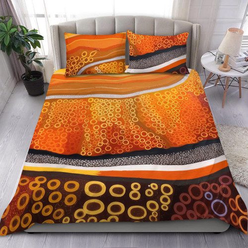 Australia Aboriginal Bedding Set - Abstract Theme Of Australian Indigenous Aboriginal Art Bedding Set Australia Aboriginal Bedding Set - Abstract Theme Of Australian Indigenous Aboriginal Art Bedding Set