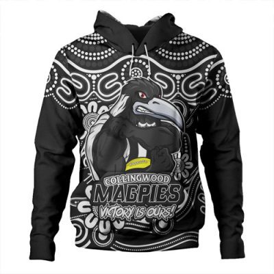 Collingwood Hoodie Aboriginal Inspired Tough Fan Football For Life