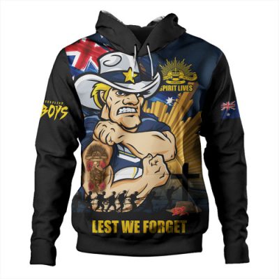 North Queensland Cowboys Hoodie Fearless ANZAC Defender