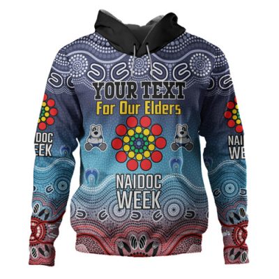 North Queensland Cowboys Naidoc Custom Hoodie - NAIDOC WEEK 2023 Indigenous Inspired For Our Elders Theme (White)