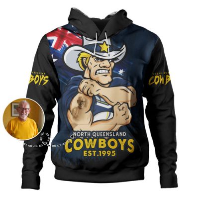 North Queensland Cowboys Hoodie Heart Of A Fighter Tough And Fearless
