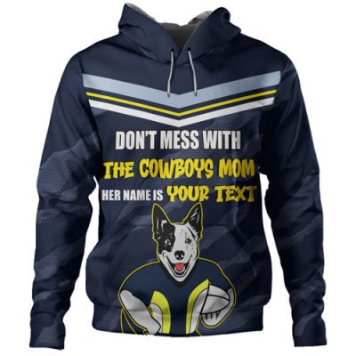 North Queensland Cowboys Mother's Day Hoodie - Screaming Mom and Crazy Fan
