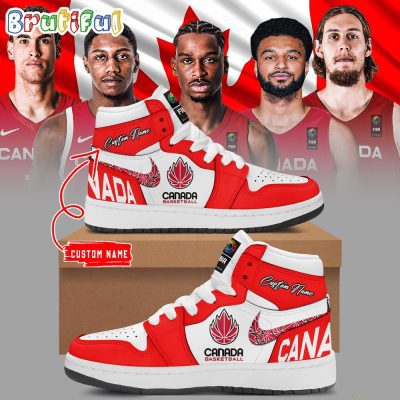 Canada Men?s Basketball FIBA 2024 Air Jordan 1 Hightop Shoes