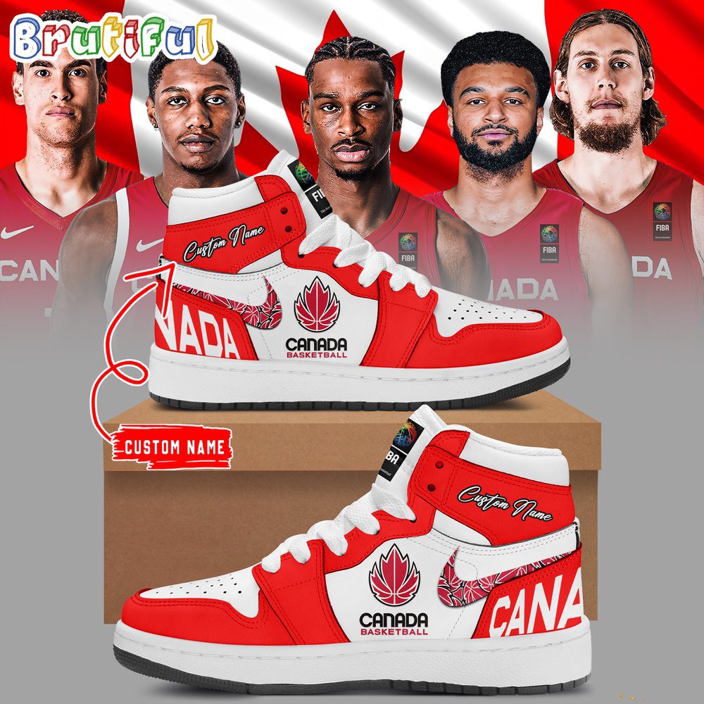 Canada Men?s Basketball FIBA 2024 Air Jordan 1 Hightop Shoes Canada Men?s Basketball FIBA 2024 Air Jordan 1 Hightop Shoes