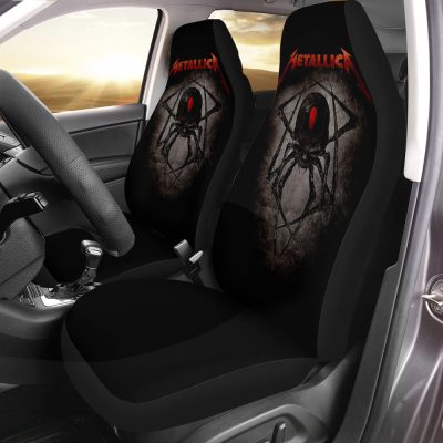 Metallica Skull Spider Car Seat Covers