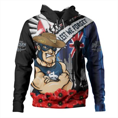 Carlton Hoodie Anzac Day Honor United In Spirit