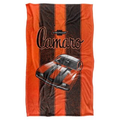 Chevrolet Camaro Orange Fleece Blanket