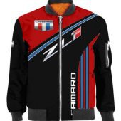 Chevrolet Camaro ZL1 Red Black Bomber Jacket
