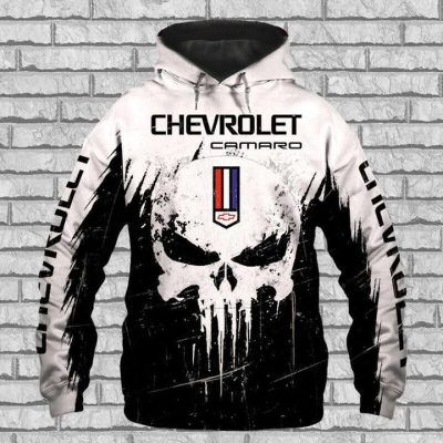 Chevrolet Camaro Punisher Skull Pullover Hoodie