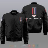 Chevrolet Camaro Simple Style Black Bomber Jacket