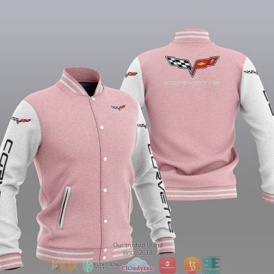 Chevrolet Corvette Pink Baseball Jacket