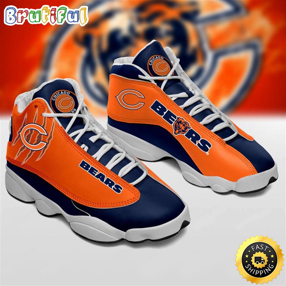 Chicago Bears Nfl Ver 1 Air Jordan 13 Sneaker Chicago Bears Nfl Ver 1 Air Jordan 13 Sneaker