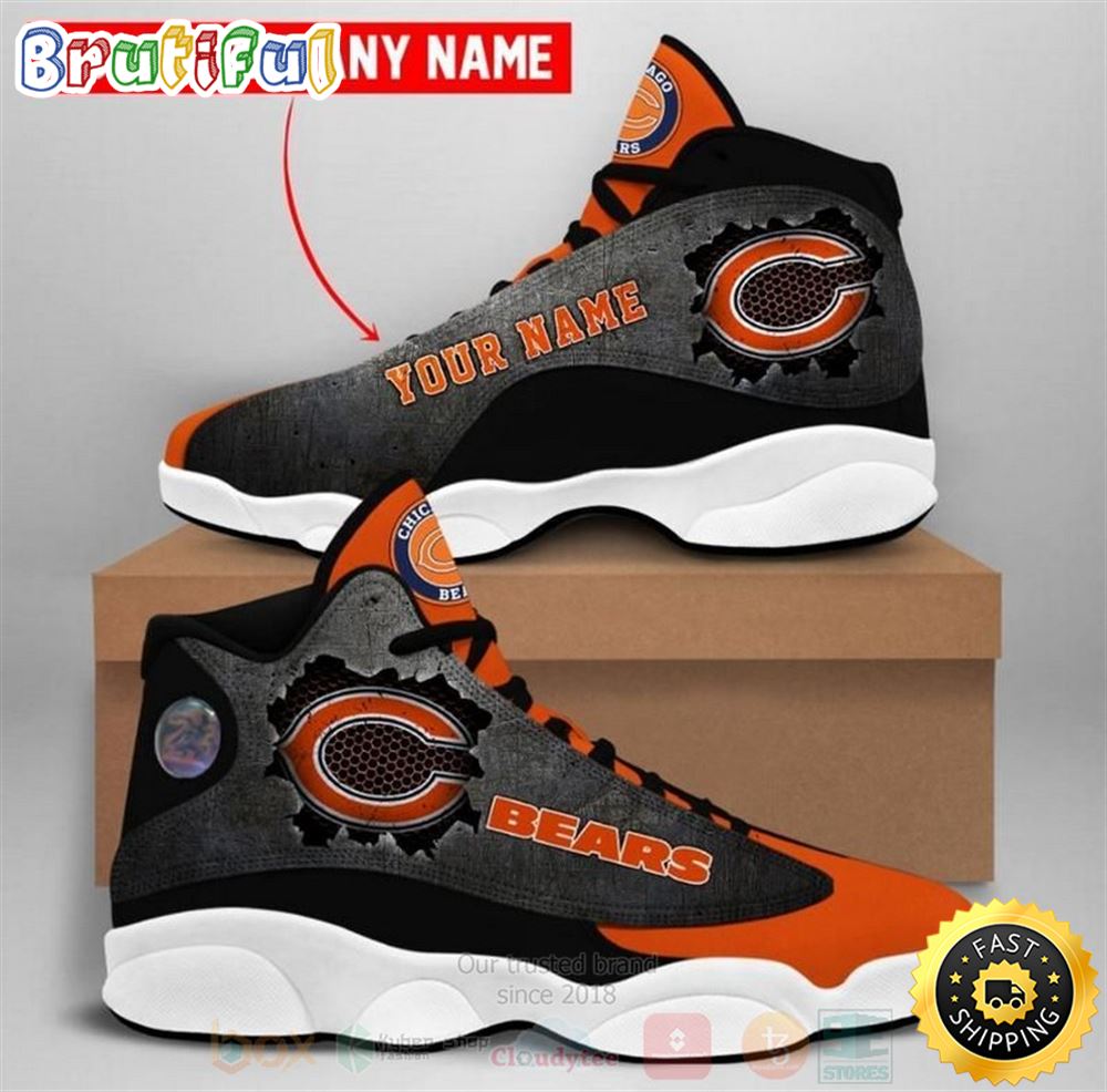 Chicago Bears Team Nfl Custom Name Air Jordan 13 Shoes Chicago Bears Team Nfl Custom Name Air Jordan 13 Shoes