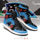 NFL Carolina Panthers Ugly Christmas Air Jordan 1 High Sneakers