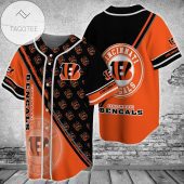 NFL Cincinnati Bengals Orange Black Baseball Jersey