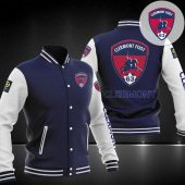 Clermont Foot 63 Dark Blue White Logo Baseball Jacket
