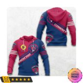 Clermont Foot 63 Ligue 1 Red Blue Pullover Hoodie