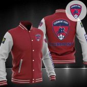 Clermont Foot 63 Maroon White Logo Baseball Jacket