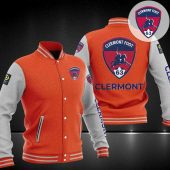 Clermont Foot 63 Orange White Logo Baseball Jacket