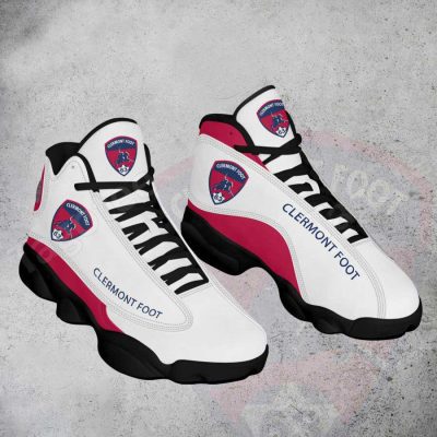 Clermont Foot 63 White Red Air Jordan 13 Shoes