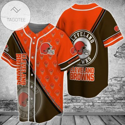 NFL Cleveland Browns Orange Baseball Jersey