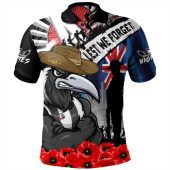 Collingwood Polo Shirt Anzac Day Honor United In Spirit