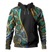 Australia Aboriginal Custom Hoodie - Color Dot Dreamtime Hoodie