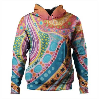 Australia Aboriginal Hoodie - Aboriginal Colourful Dots Inspired Hoodie