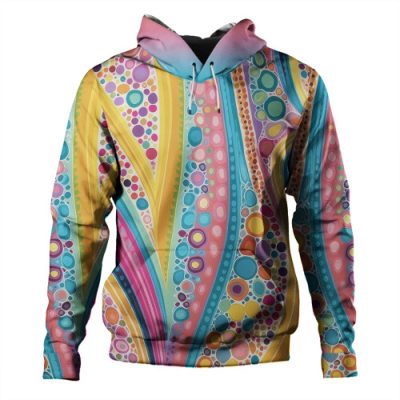 Australia Aboriginal Hoodie - Aboriginal Colourful Dots Inspired Hoodie