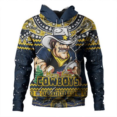 North Queensland Cowboys Hoodie Aboriginal Xmas Special Ugly Christmas Style