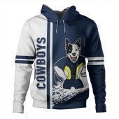 North Queensland Cowboys Hoodie - North Queensland Cowboys Mascot Quater Style