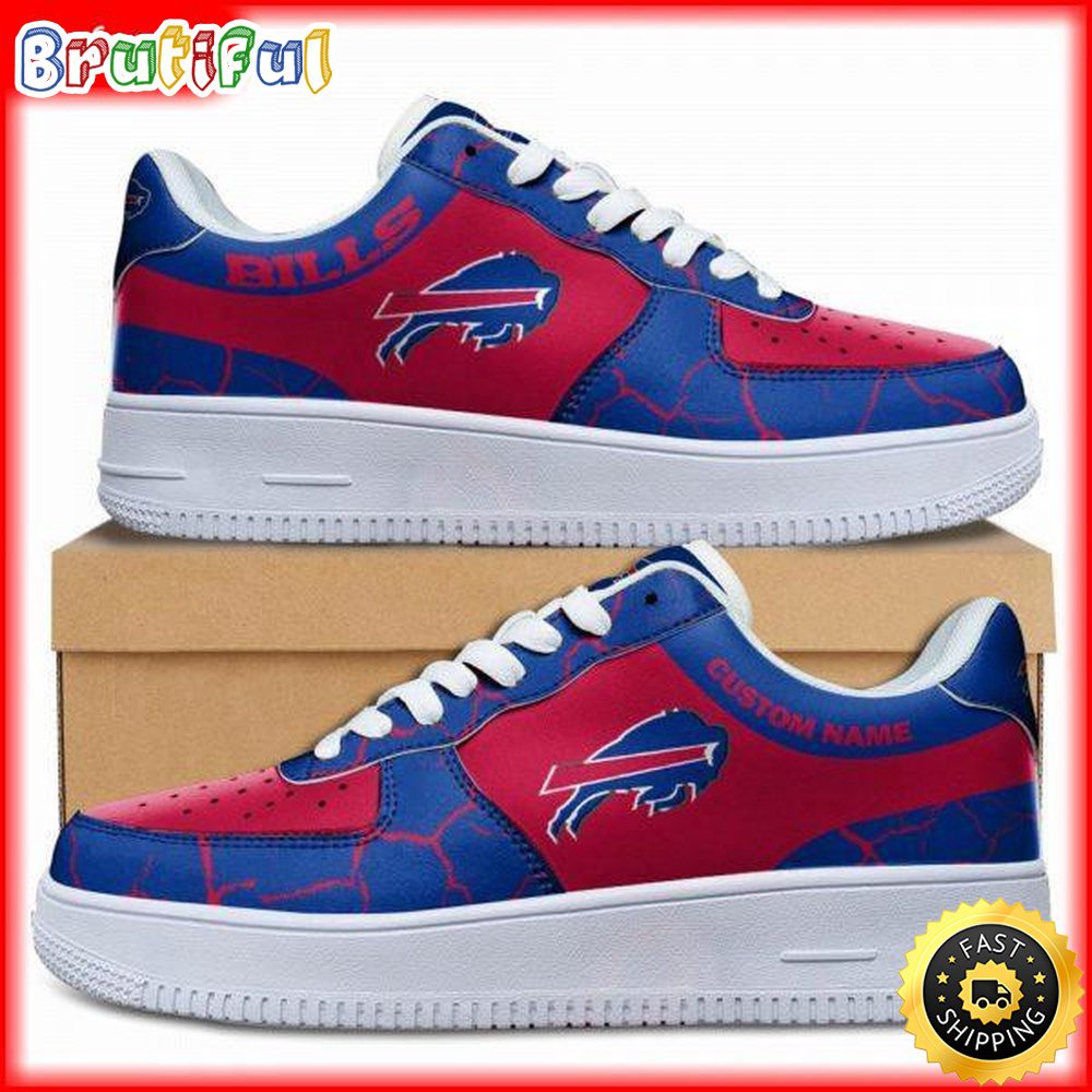 Custom NFL Buffalo Bills Air Force 1 Shoes Sneaker Football Shoes For Fans Custom NFL Buffalo Bills Air Force 1 Shoes Sneaker Football Shoes For Fans