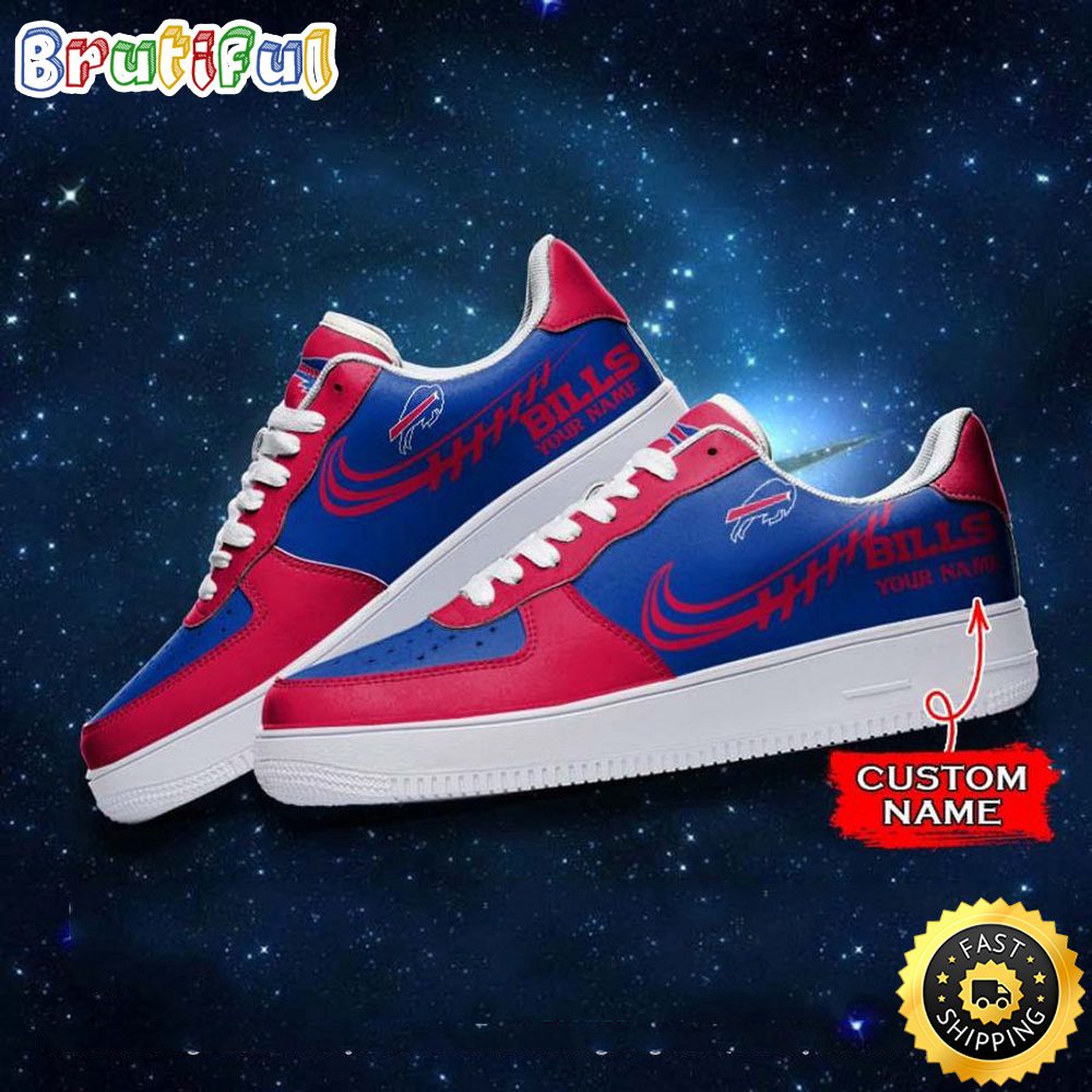 Custom NFL Buffalo Bills Air Force 1 Shoes Sneaker Football Shoes For Sport Fans Custom NFL Buffalo Bills Air Force 1 Shoes Sneaker Football Shoes For Sport Fans