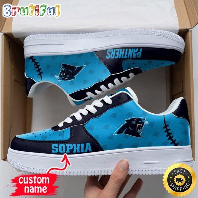 Custom NFL Carolina Panthers Air Force 1 Shoes Fashionable Air Force 1