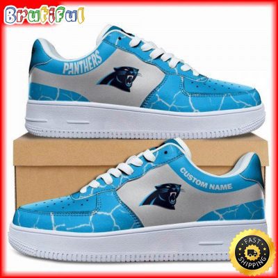 Custom NFL Carolina Panthers Air Force 1 Shoes Sneaker Football Shoes For Fans