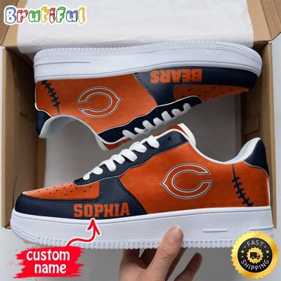 Custom NFL Chicago Bears Air Force 1 Shoes Fashionable Air Force 1