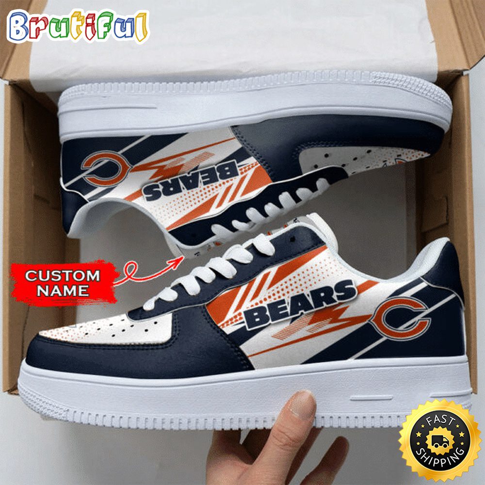 Custom NFL Chicago Bears Air Force 1 Shoes Sports Sneaker For Fans Custom NFL Chicago Bears Air Force 1 Shoes Sports Sneaker For Fans