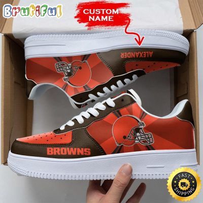 Custom NFL Cleveland Browns Air Force 1 Shoes Versatile AF1 Series