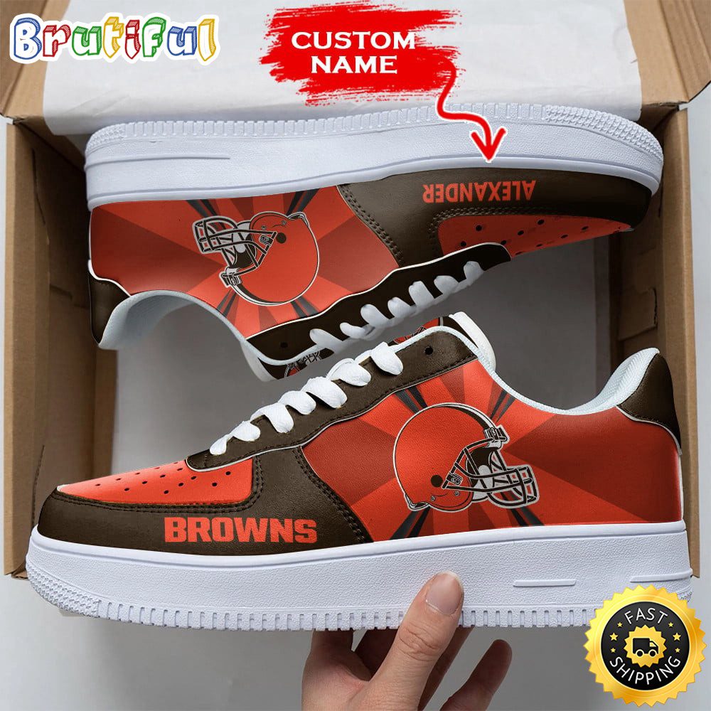 Custom NFL Cleveland Browns Air Force 1 Shoes Versatile AF1 Series Custom NFL Cleveland Browns Air Force 1 Shoes Versatile AF1 Series