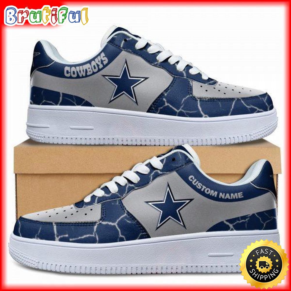 Custom NFL Dallas Cowboys Air Force 1 Shoes Sneaker Football Shoes For Fans Custom NFL Dallas Cowboys Air Force 1 Shoes Sneaker Football Shoes For Fans