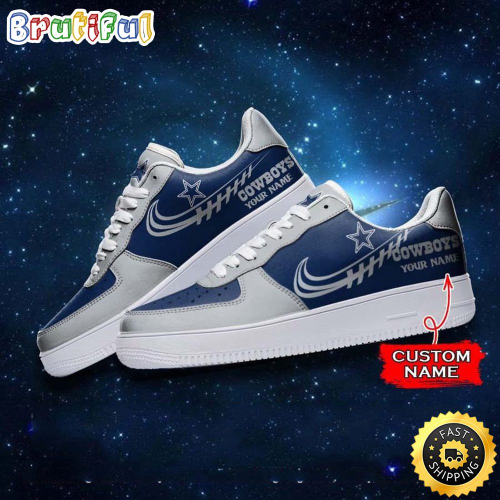 Custom NFL Dallas Cowboys Air Force 1 Shoes Sneaker Football Shoes For Sport Fans Custom NFL Dallas Cowboys Air Force 1 Shoes Sneaker Football Shoes For Sport Fans