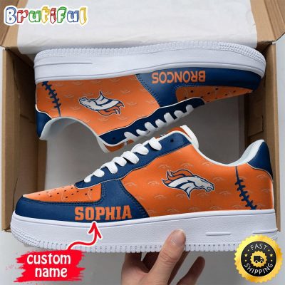 Custom NFL Denver Broncos Air Force 1 Shoes Fashionable Air Force 1