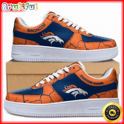 Custom NFL Denver Broncos Air Force 1 Shoes Sneaker Football Shoes For Fans