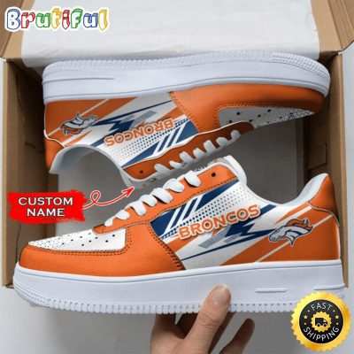 Custom NFL Denver Broncos Air Force 1 Shoes Sports Sneaker For Fans