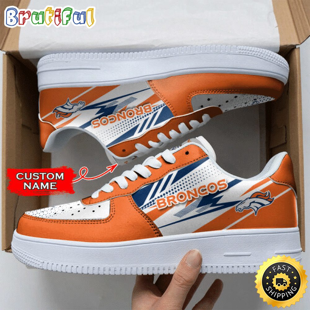 Custom NFL Denver Broncos Air Force 1 Shoes Sports Sneaker For Fans Custom NFL Denver Broncos Air Force 1 Shoes Sports Sneaker For Fans