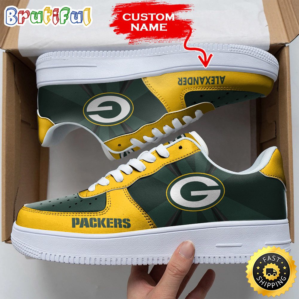 Custom NFL Green Bay Packers Air Force 1 Shoes Versatile AF1 Series Custom NFL Green Bay Packers Air Force 1 Shoes Versatile AF1 Series