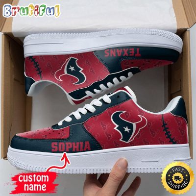 Custom NFL Houston Texans Air Force 1 Shoes Fashionable Air Force 1