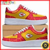 Custom NFL Kansas City Chiefs Air Force 1 Shoes Sneaker Football Shoes For Fans